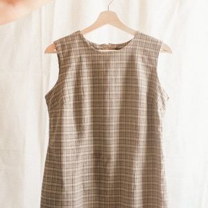 Vintage SAG Harbor plaid shift dress